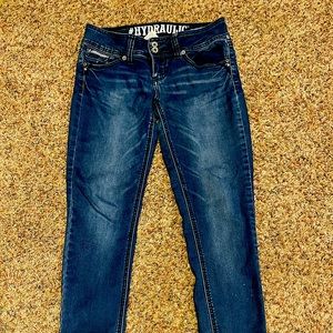Women Hydraulic Bailey Slim Low Rise Jeans 7/8 W29
